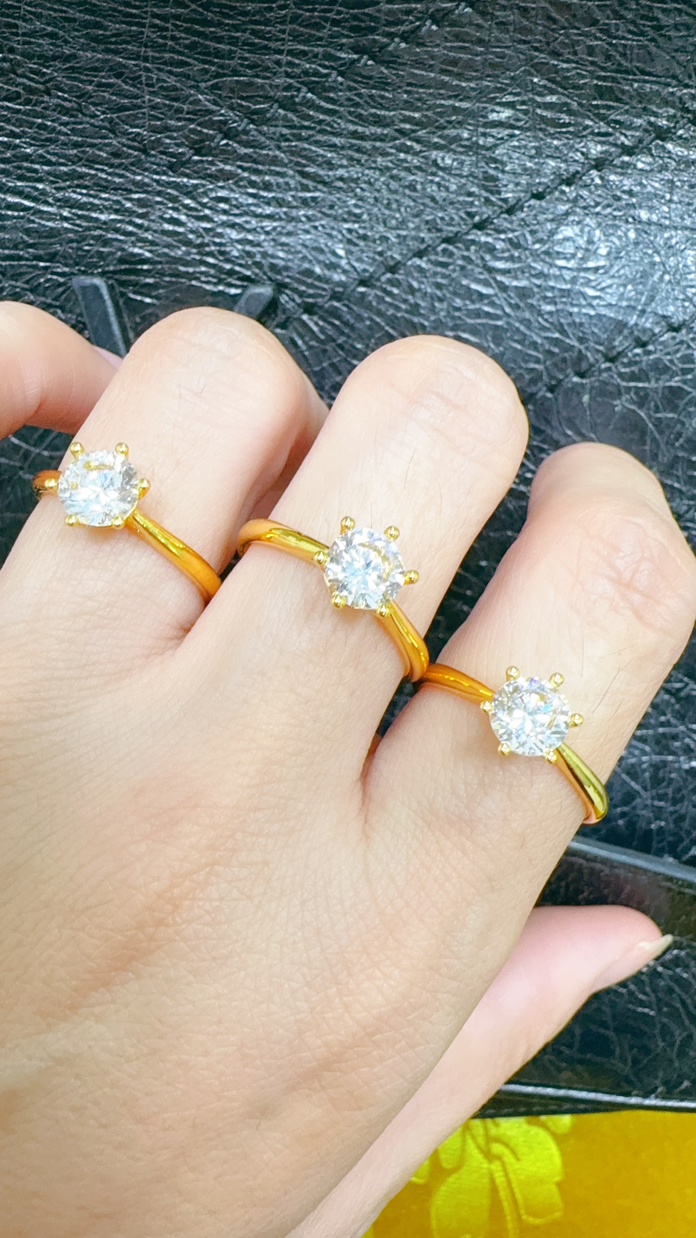 合金戒指 （防敏敏）闭口经典钻戒