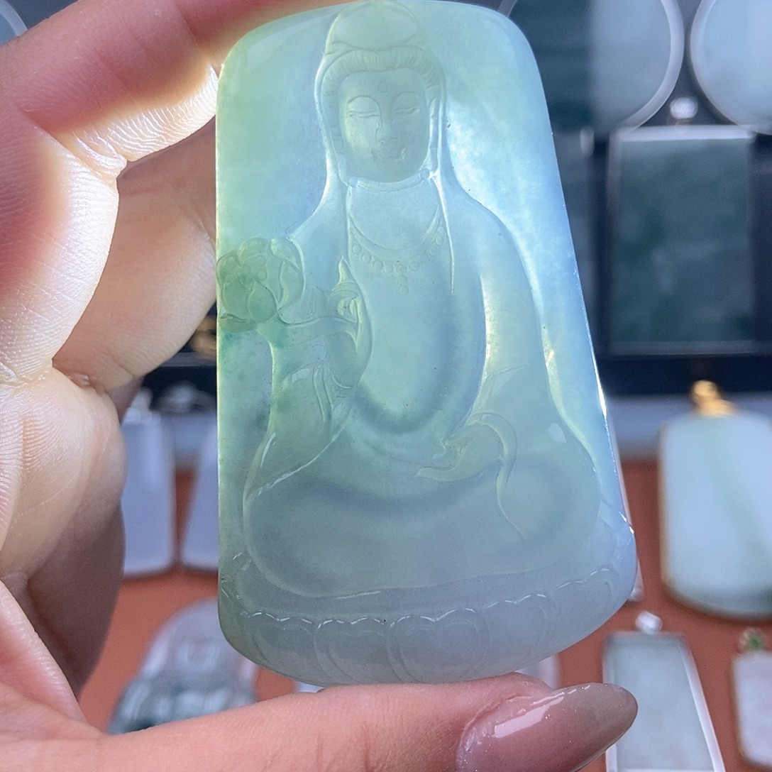 翡翠未镶嵌吊坠(不含链)