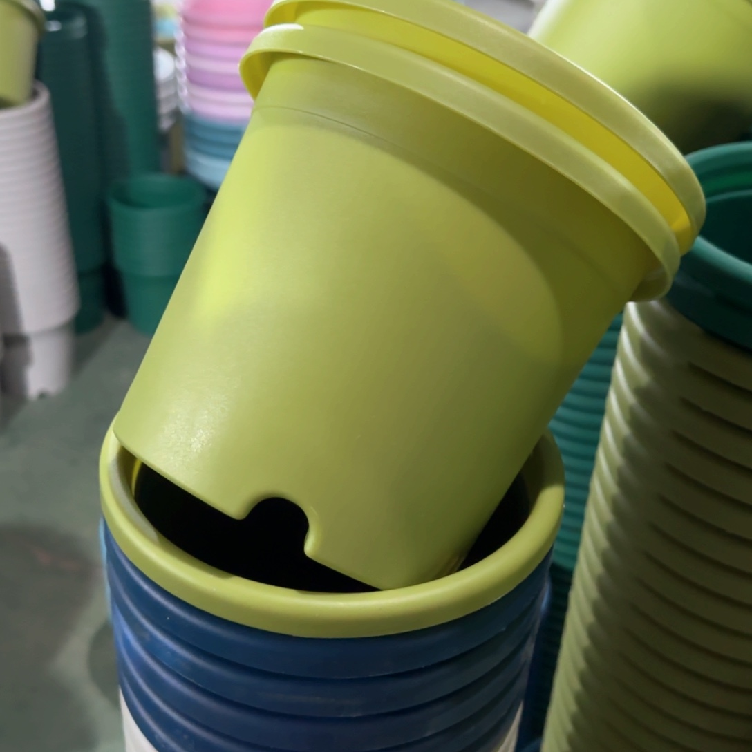 树脂四季盆2#无拖微瑕果绿13