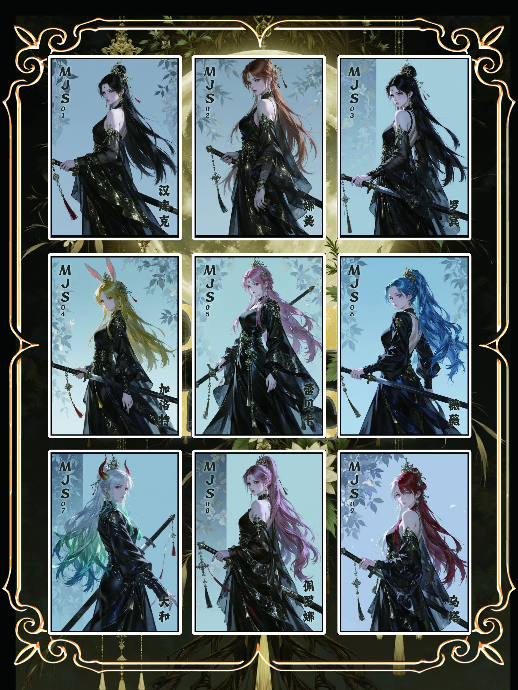 皖卡轩《剑影莲华》9宫金属合集