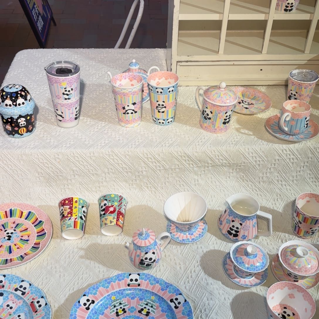 摆件陶可爱的鸭鸭鸭鸭