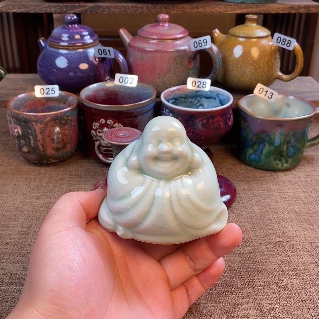 摆件钧瓷摆件材料