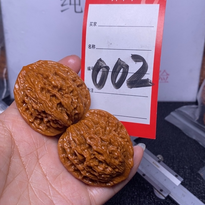 文玩核桃把件002，42虎头