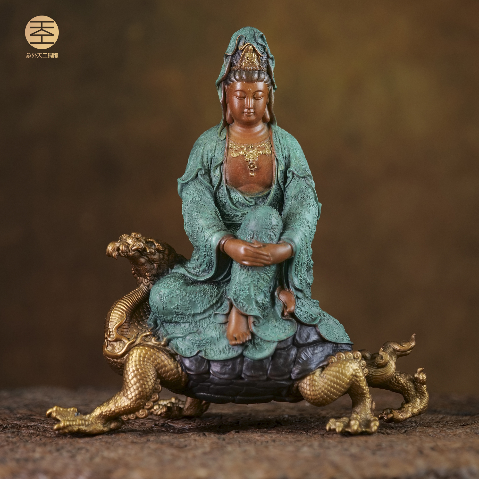 全铜 长寿观音 长寿健康送礼祝福 收藏摆件 铜器