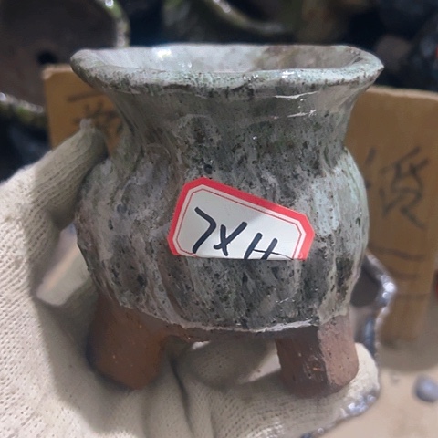 红陶粗陶花盆手工