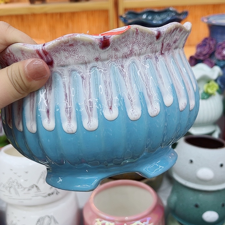 有孔.多肉陶瓷花盆！