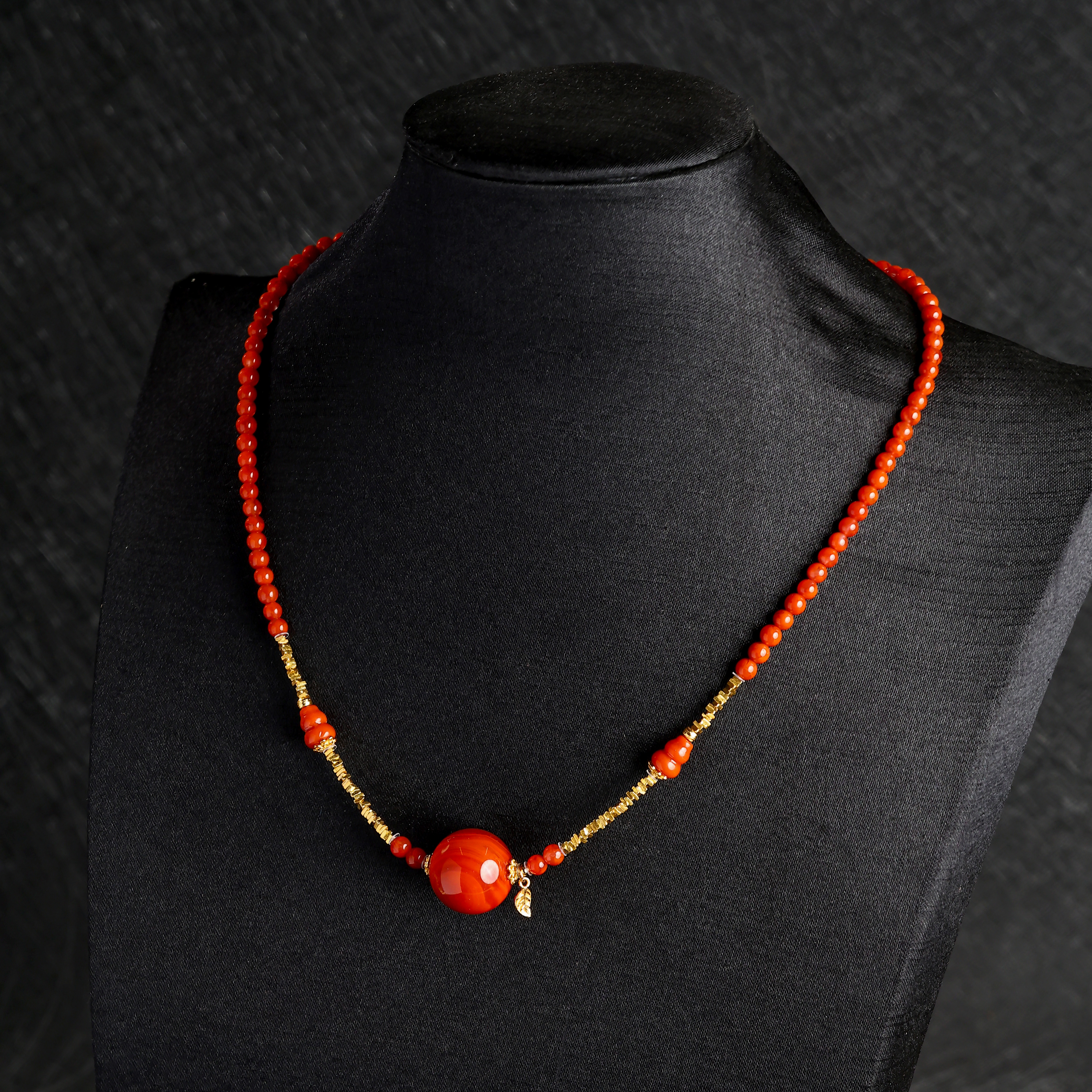 【矿姐珠宝】A02490499Y南红DIY项链