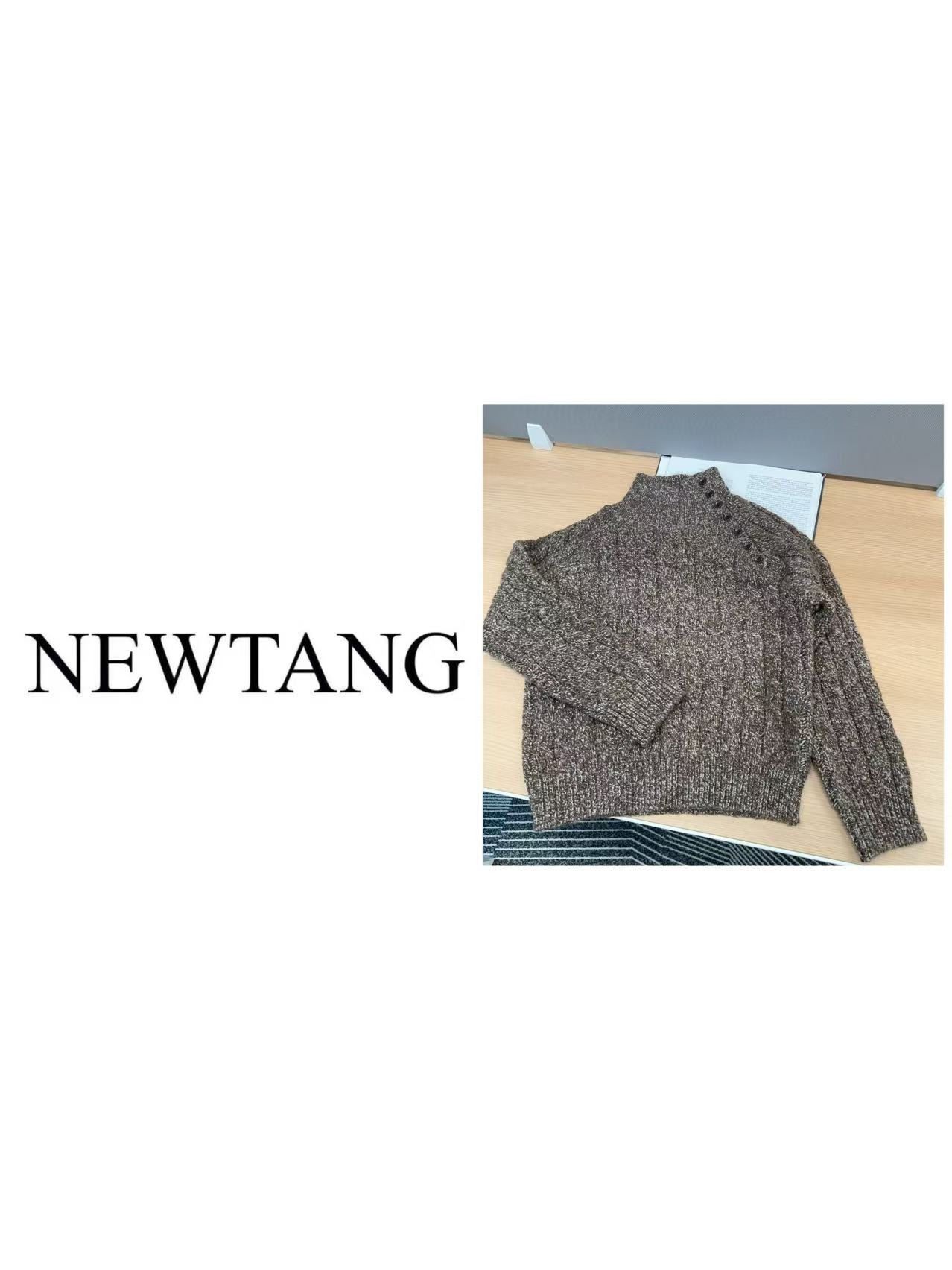 【落叶黄昏】1130秋冬慵懒风套头百搭宽松时尚长袖打底针织衫毛衣