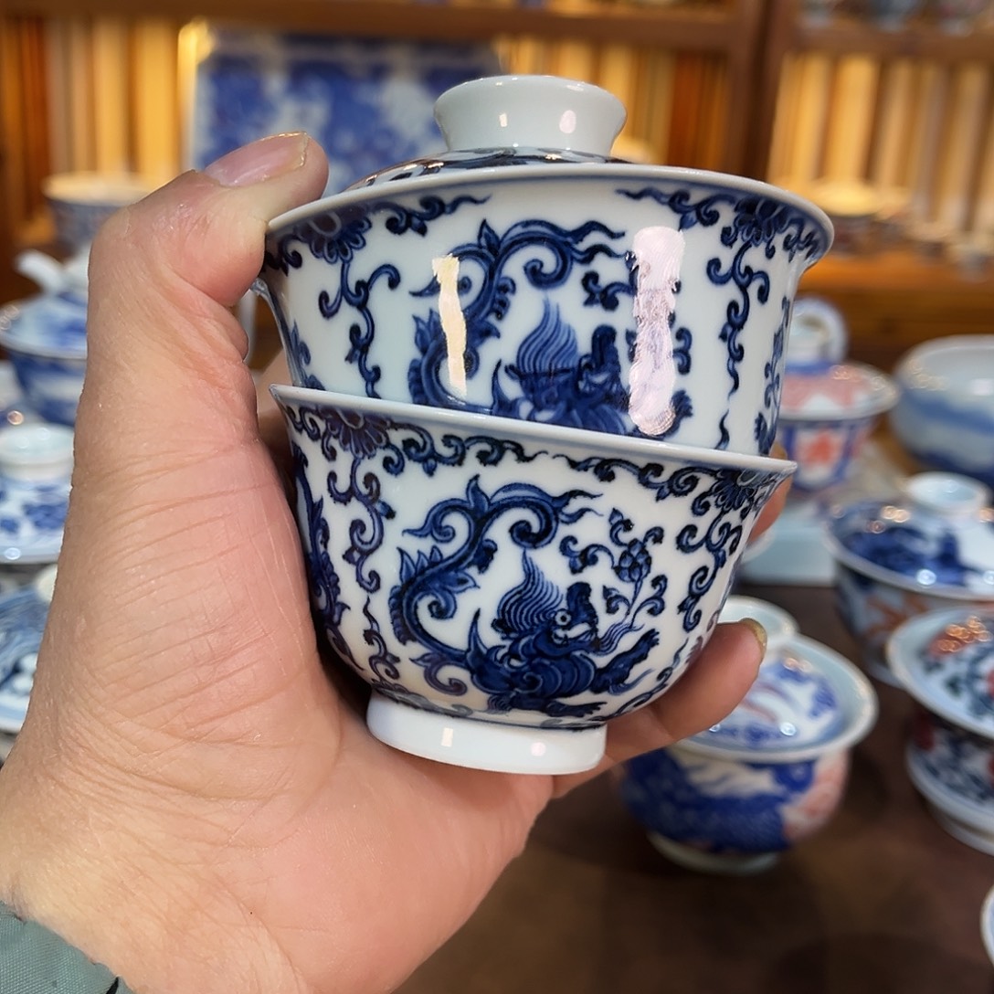 惹***起錡镇堂手工手绘绘杯盖碗