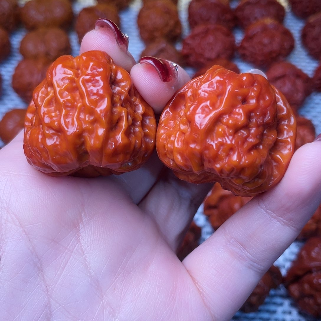 桃核吊坠文玩核桃 手把件 蛤蟆头 35