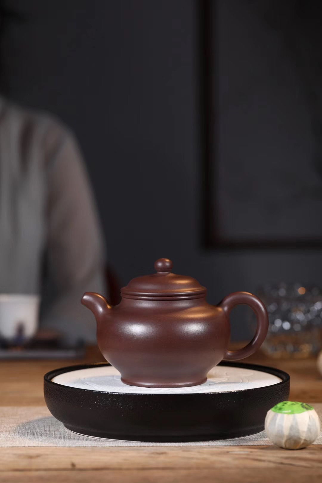 掇只壶，紫泥，320cc已泡养