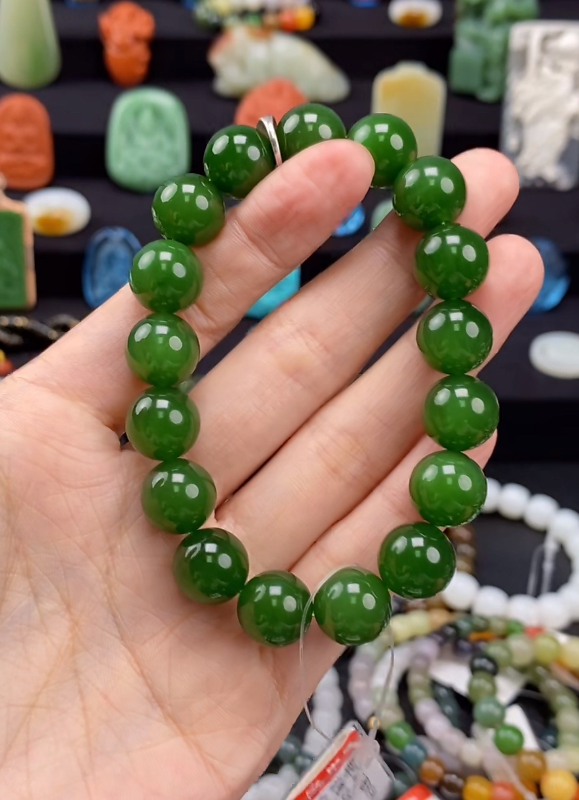 12mm碧玉圆珠手串