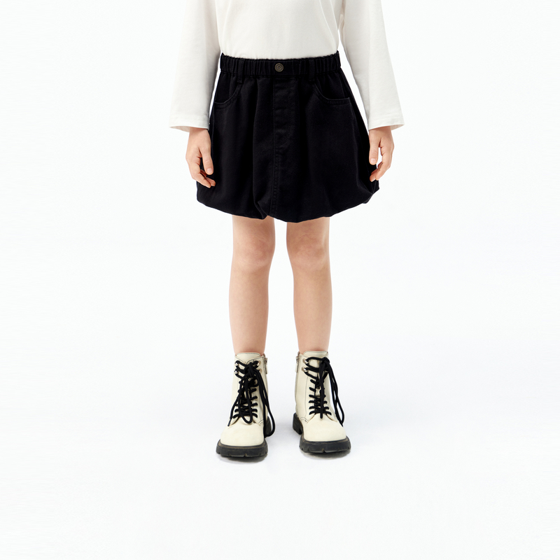 littlemoco童装25秋装新款女童半身裙花苞裙#KBE3SKT008