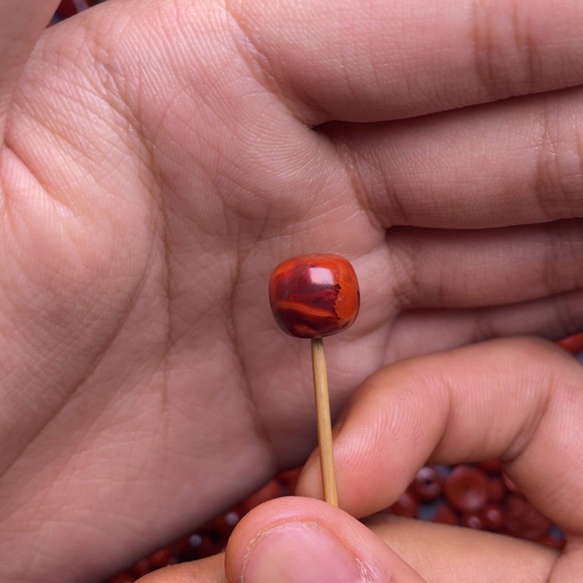 【闪购商品】南红玛瑙天然南红川料精品卡11未镶嵌