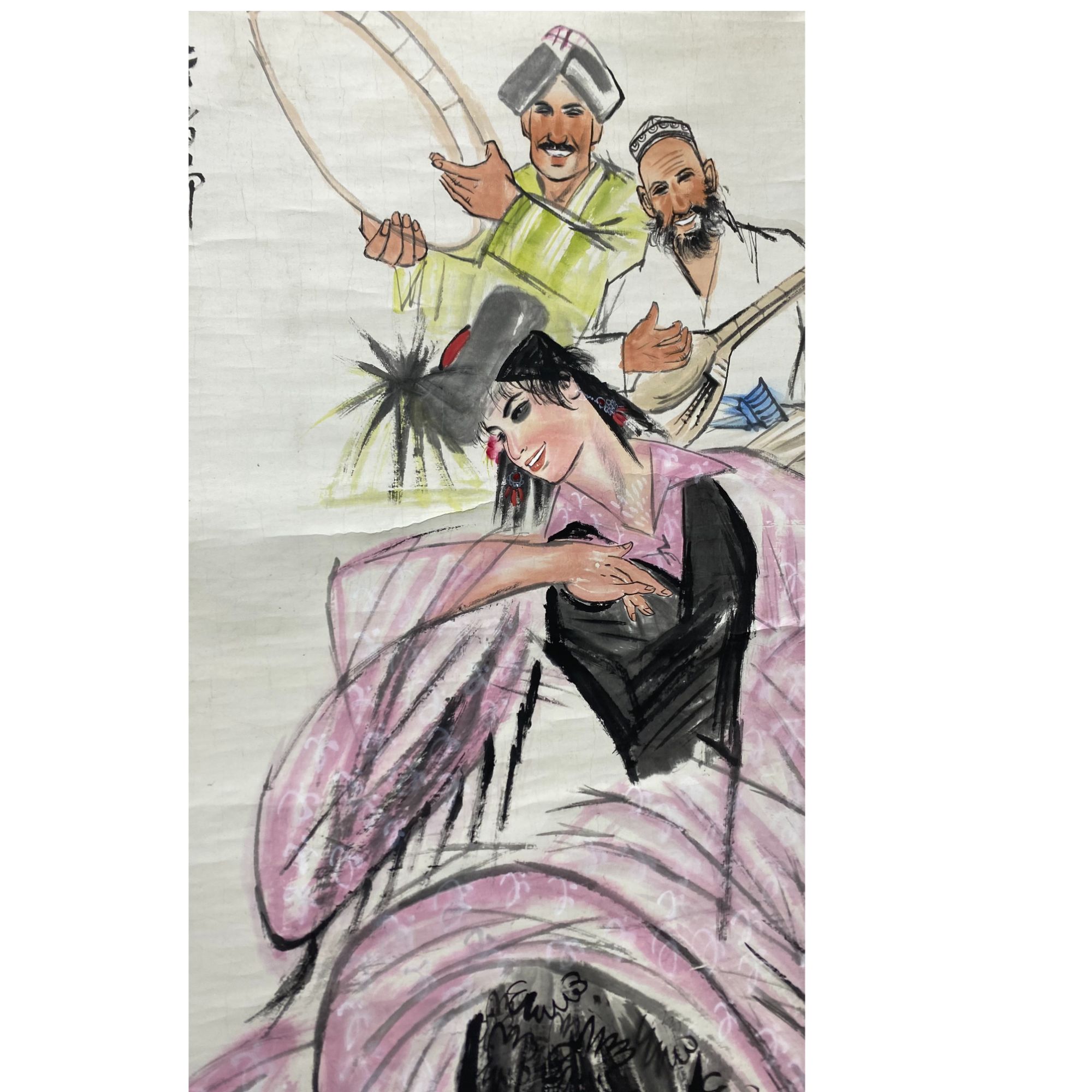 黄 人物绘画立轴 132.67 7.9平尺