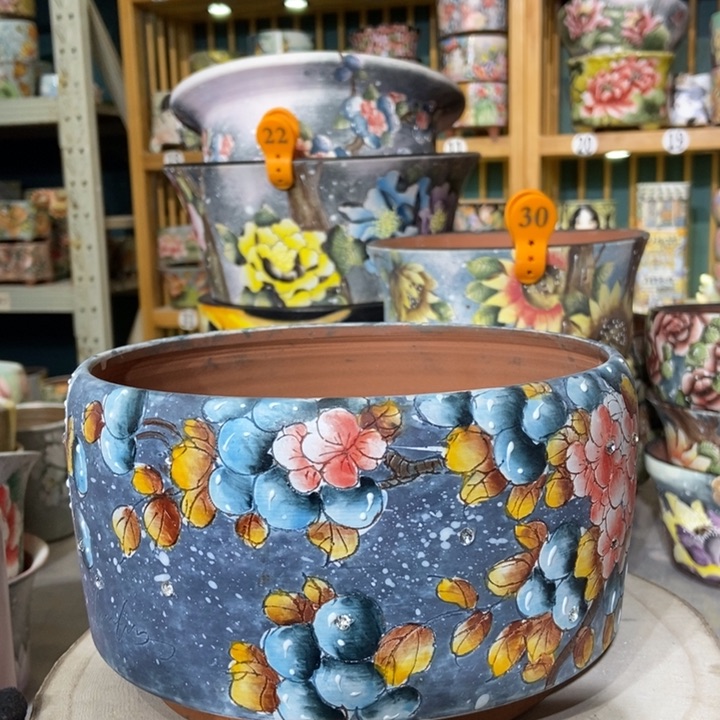 红陶景德镇艺术手绘作品