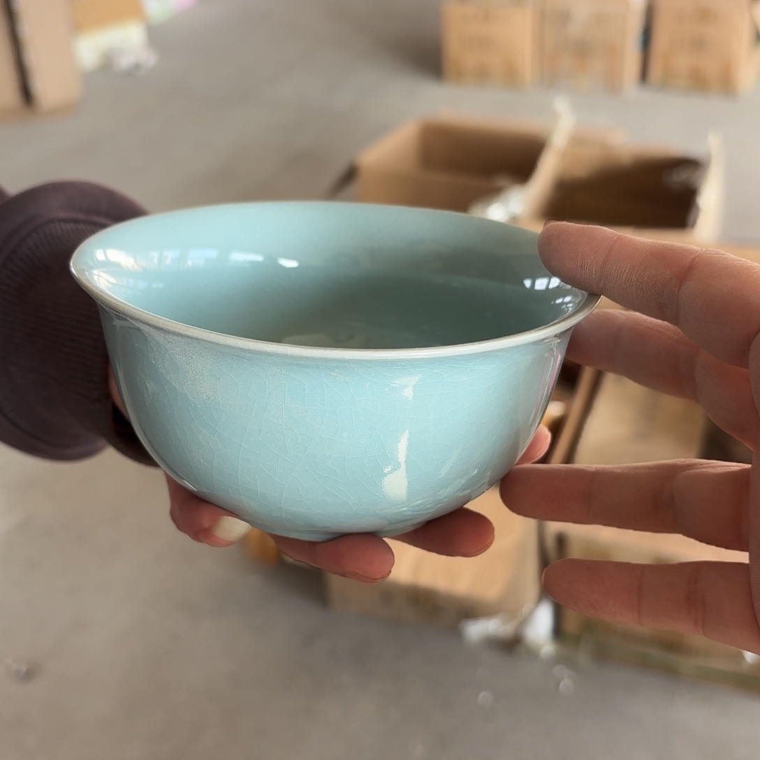 龙泉云间青瓷小米茶器