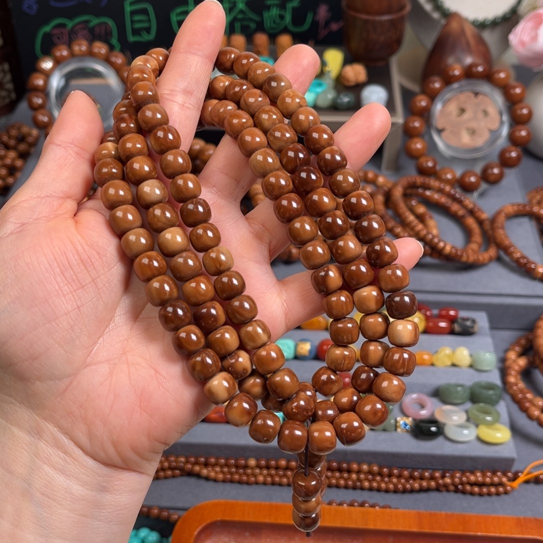 果皮你**动库克素串老型珠114颗8*9mm