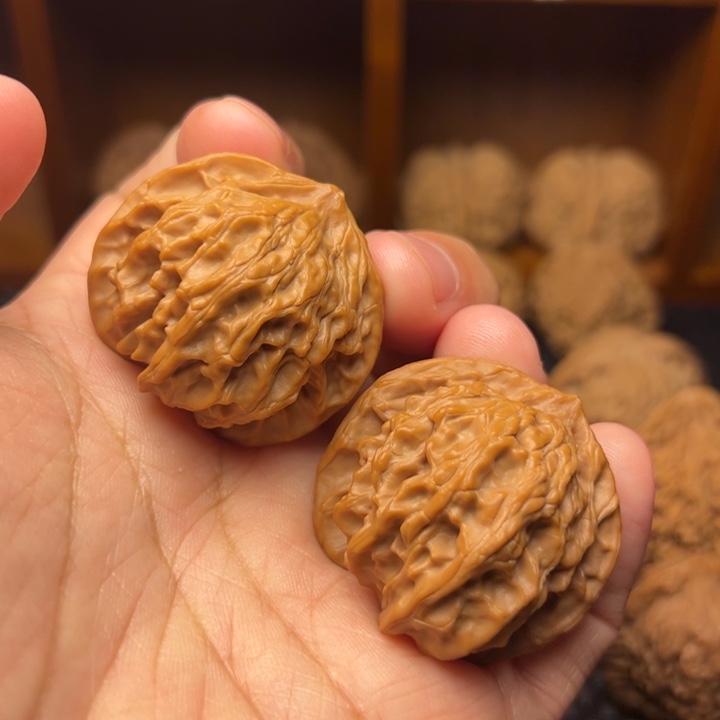 桃核把件盘山两楞39尺