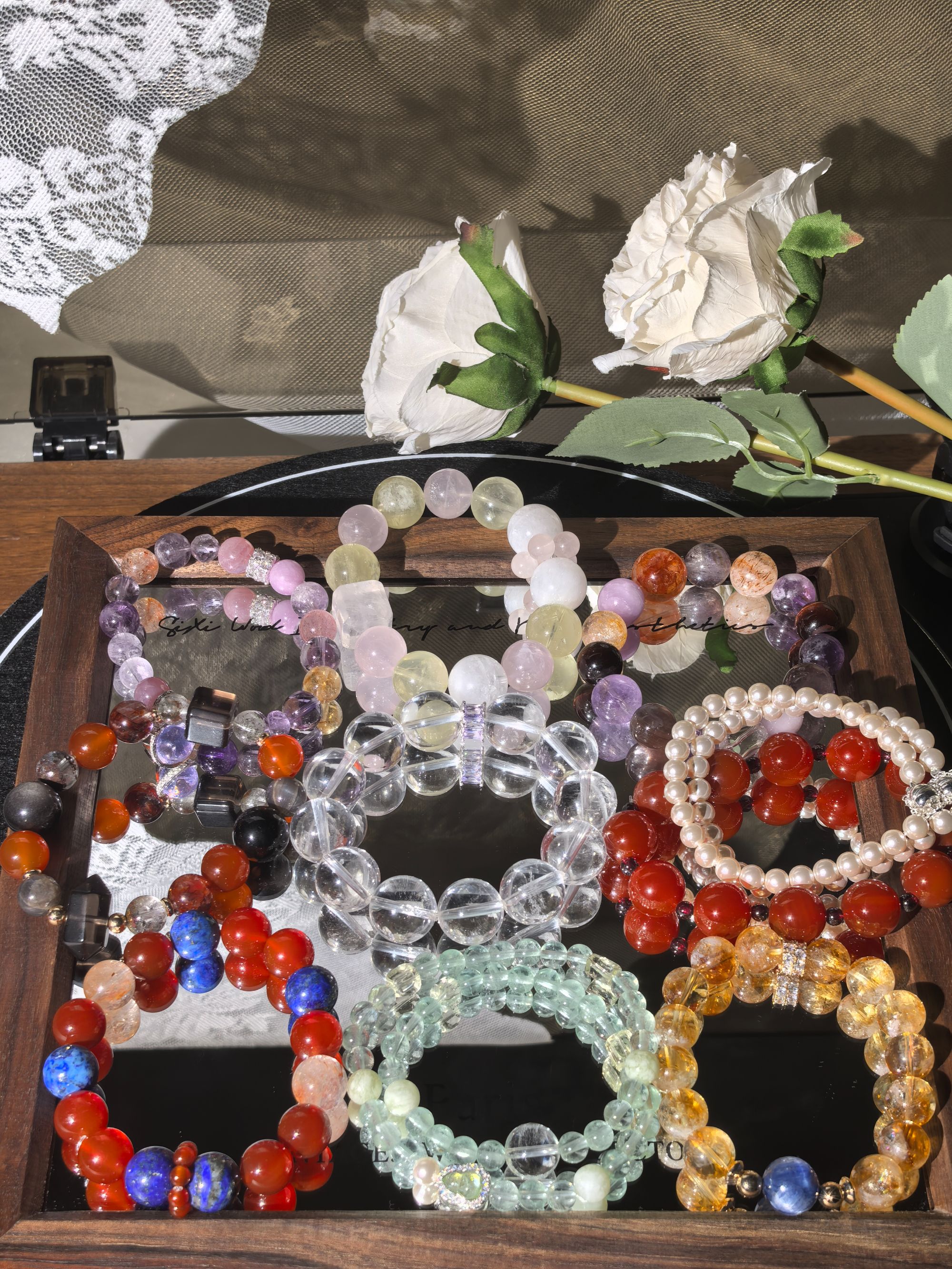 水晶手串手链款式多送人自戴穿搭都可以