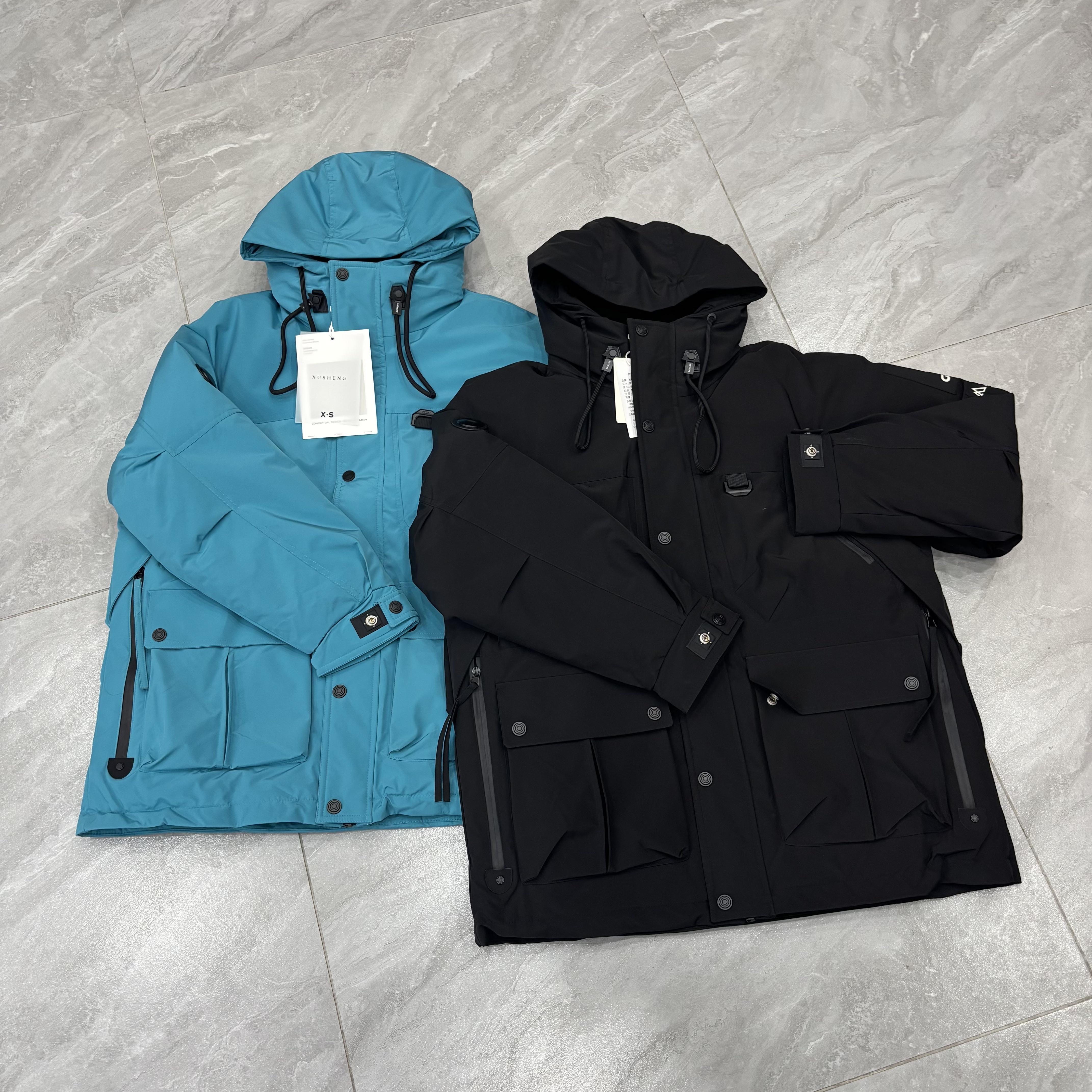 冬季连帽宽松加厚保暖防风冲锋衣男装厚外套8313