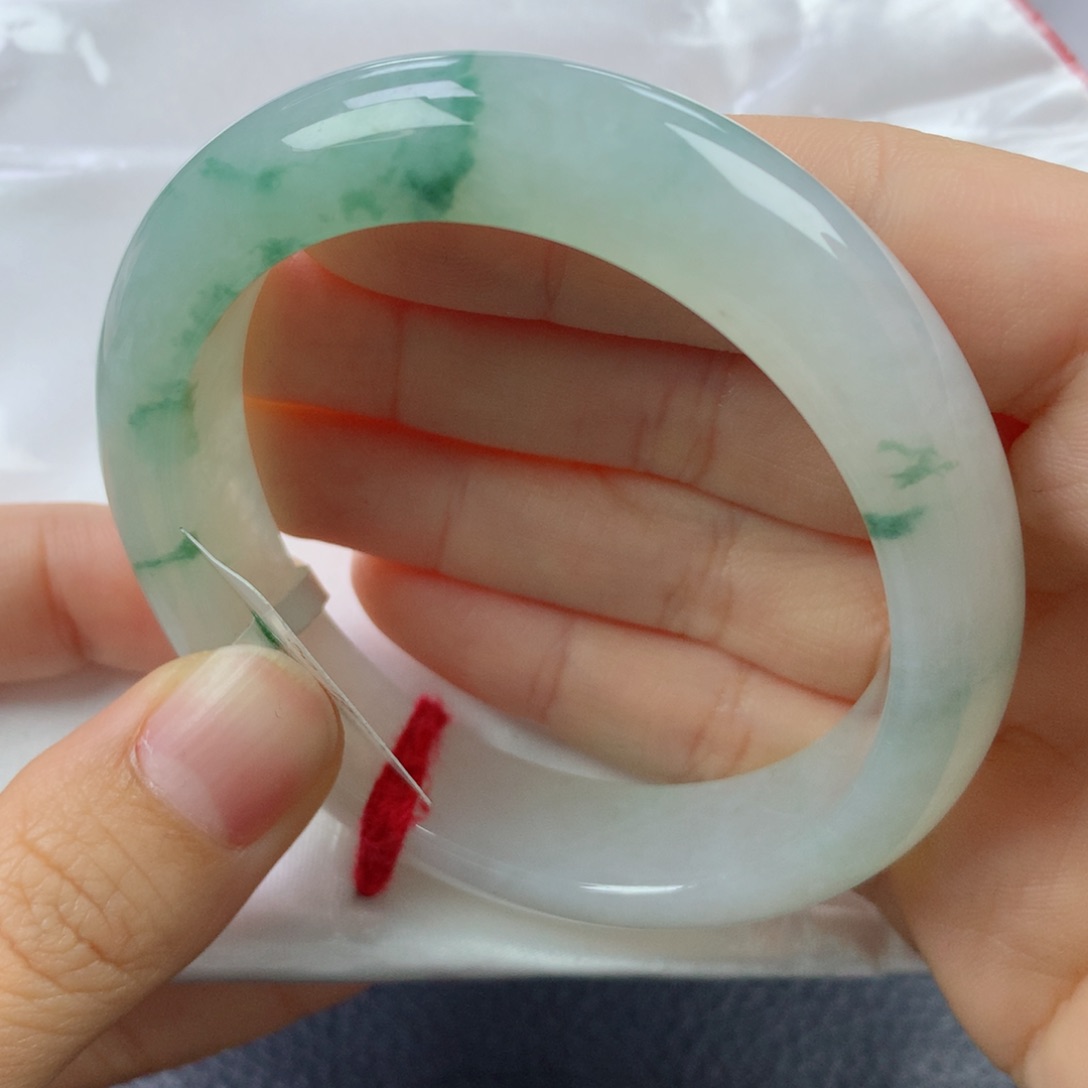 未镶嵌手镯翡翠缅甸天然翡翠A货56.5贵妃