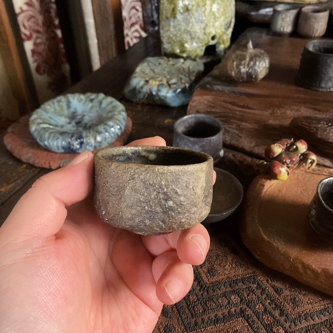 大***雁手工制作柴烧茶具