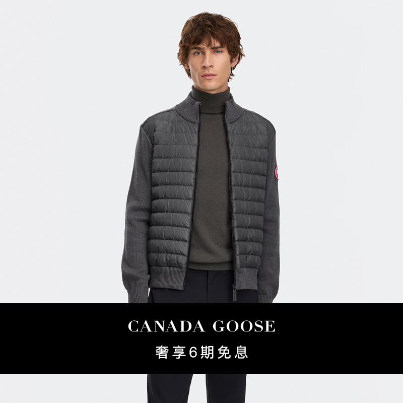 CANADA GOOSE加拿大鹅 HyBridge® 男士针织夹克羽绒毛衣 6830M/MB
