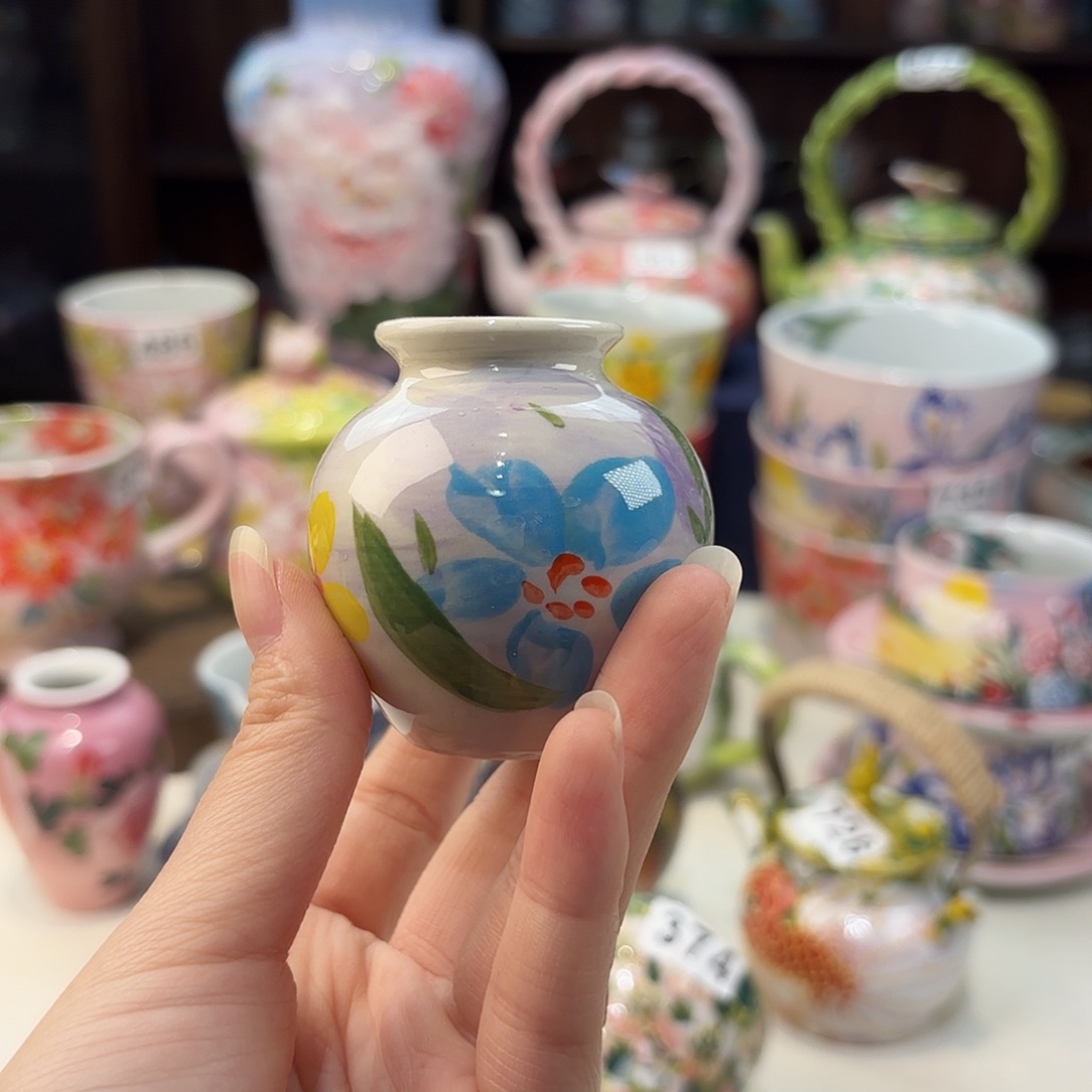 瓷片景德镇手绘高温釉下彩陶瓷茶具 