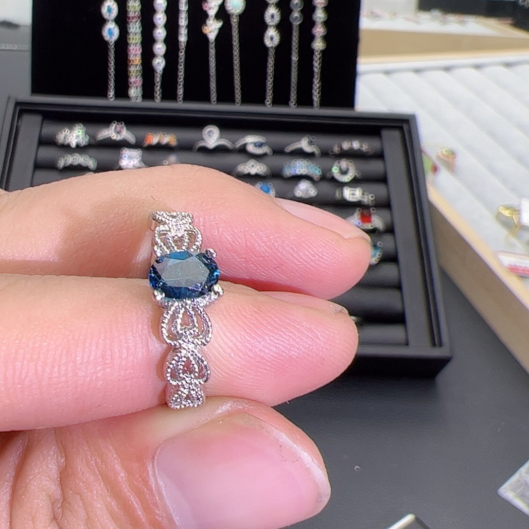 紫晶珠宝半成品银S925镶嵌