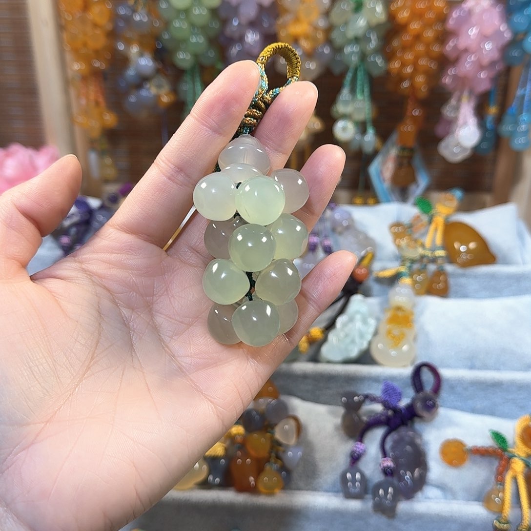 玛瑙/玉髓挂件未镶嵌圆*