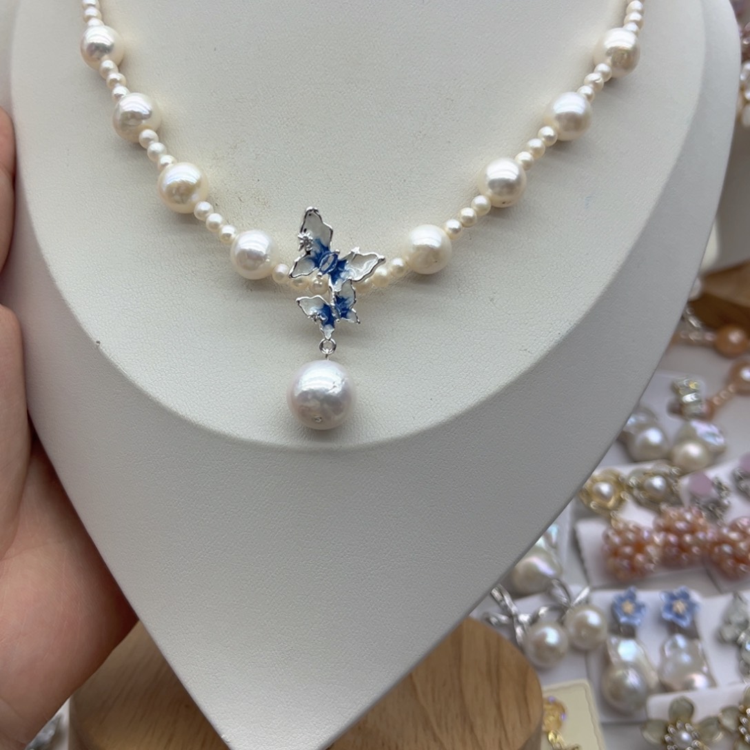 未镶嵌颈饰淡水珍珠