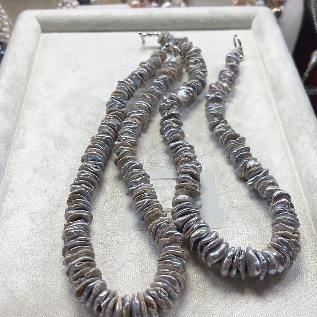 淡水珍珠未镶嵌项链【纯恬】多样性发货发一