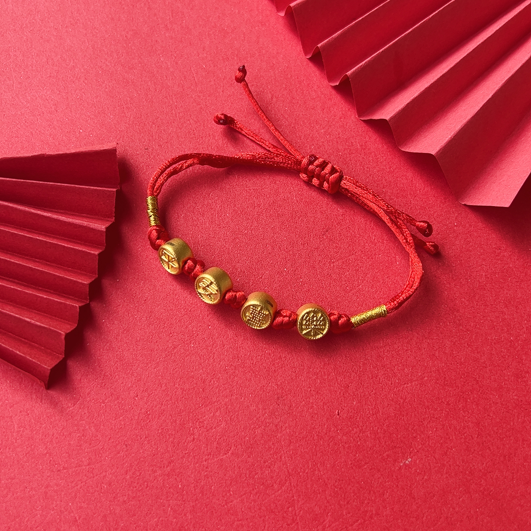 足金999（平安喜乐手绳）投资金条存黄金悦己送礼首选