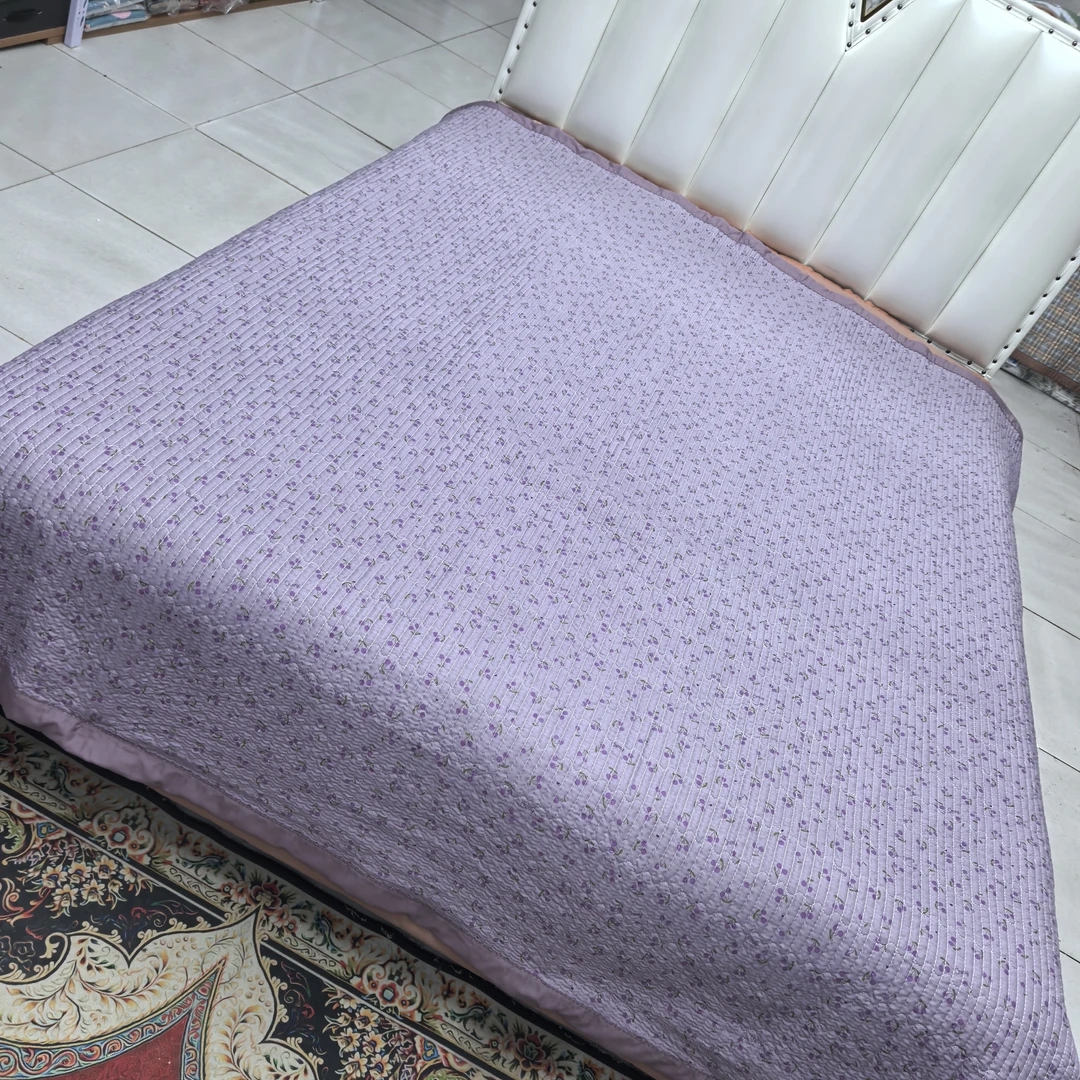 莫小柔宽边床盖《紫色物语》2米✕2.3米