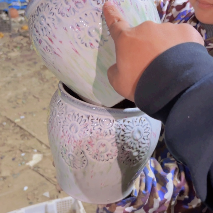 透气紫砂花盆 口径 高度