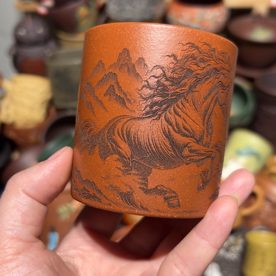 紫砂茶杯宜兴紫砂主人杯