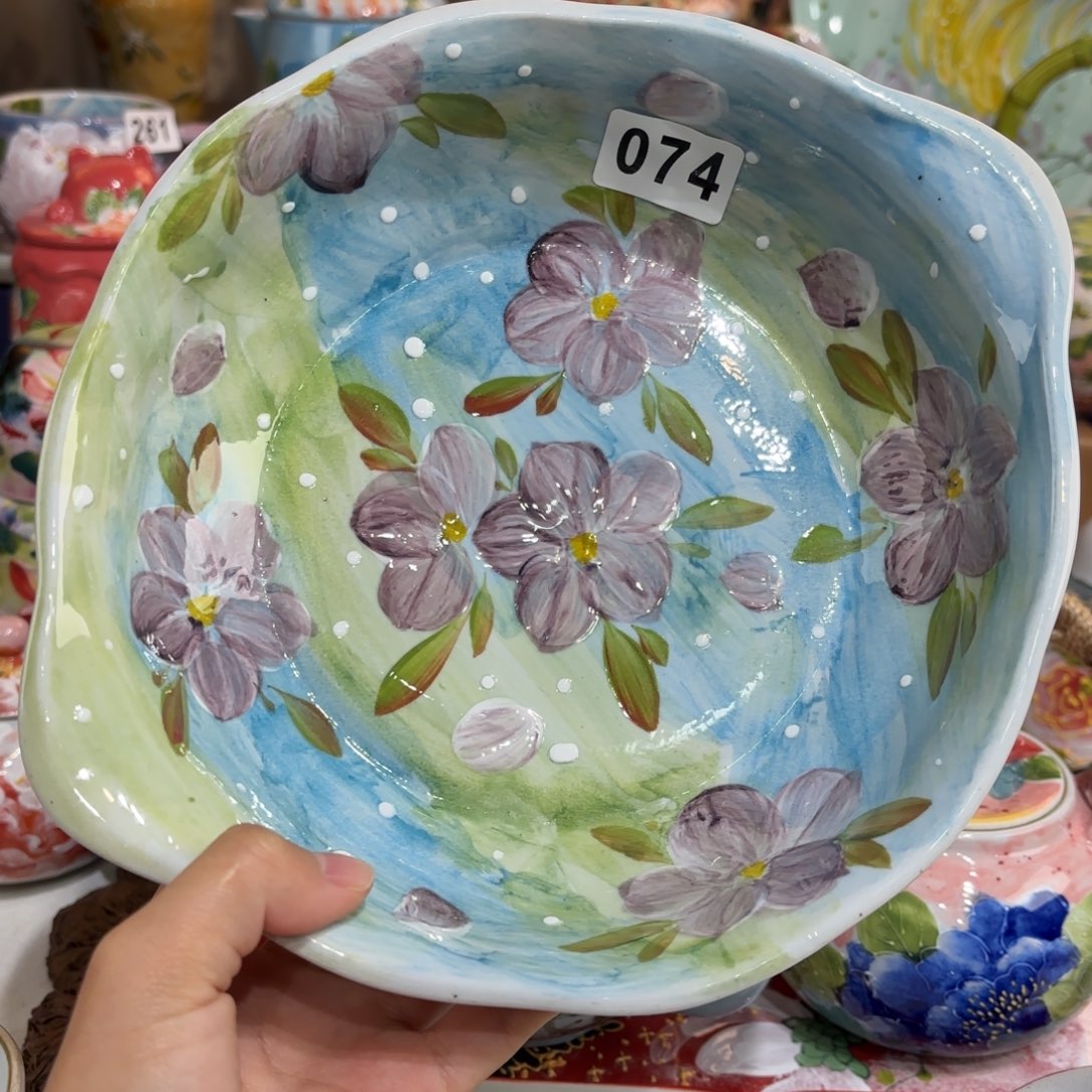 景德镇手绘高温釉下彩陶瓷茶具