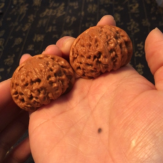 文玩核桃把件宫灯44mm