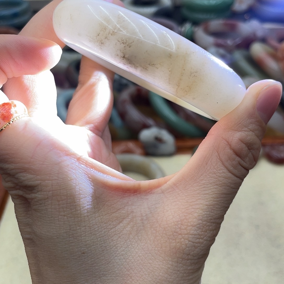 石英质玉圈口54未镶嵌