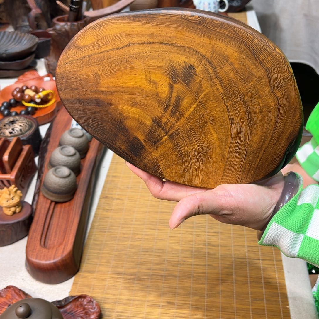 缅甸鸡翅木干泡壶承