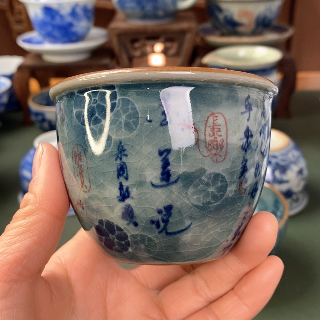 杯景德镇陶瓷手工手绘