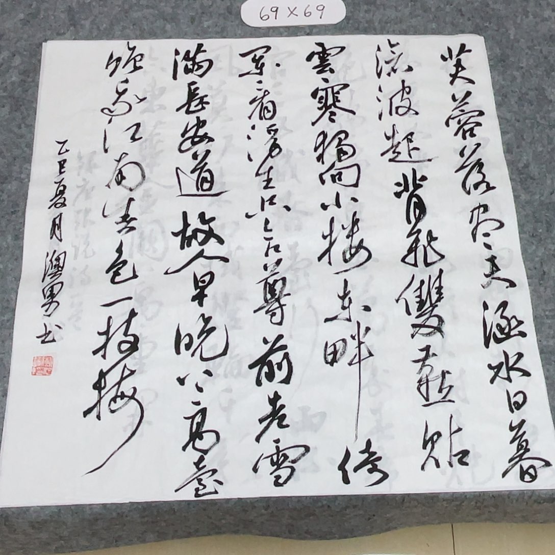 书法国展书家谢奥男69×69