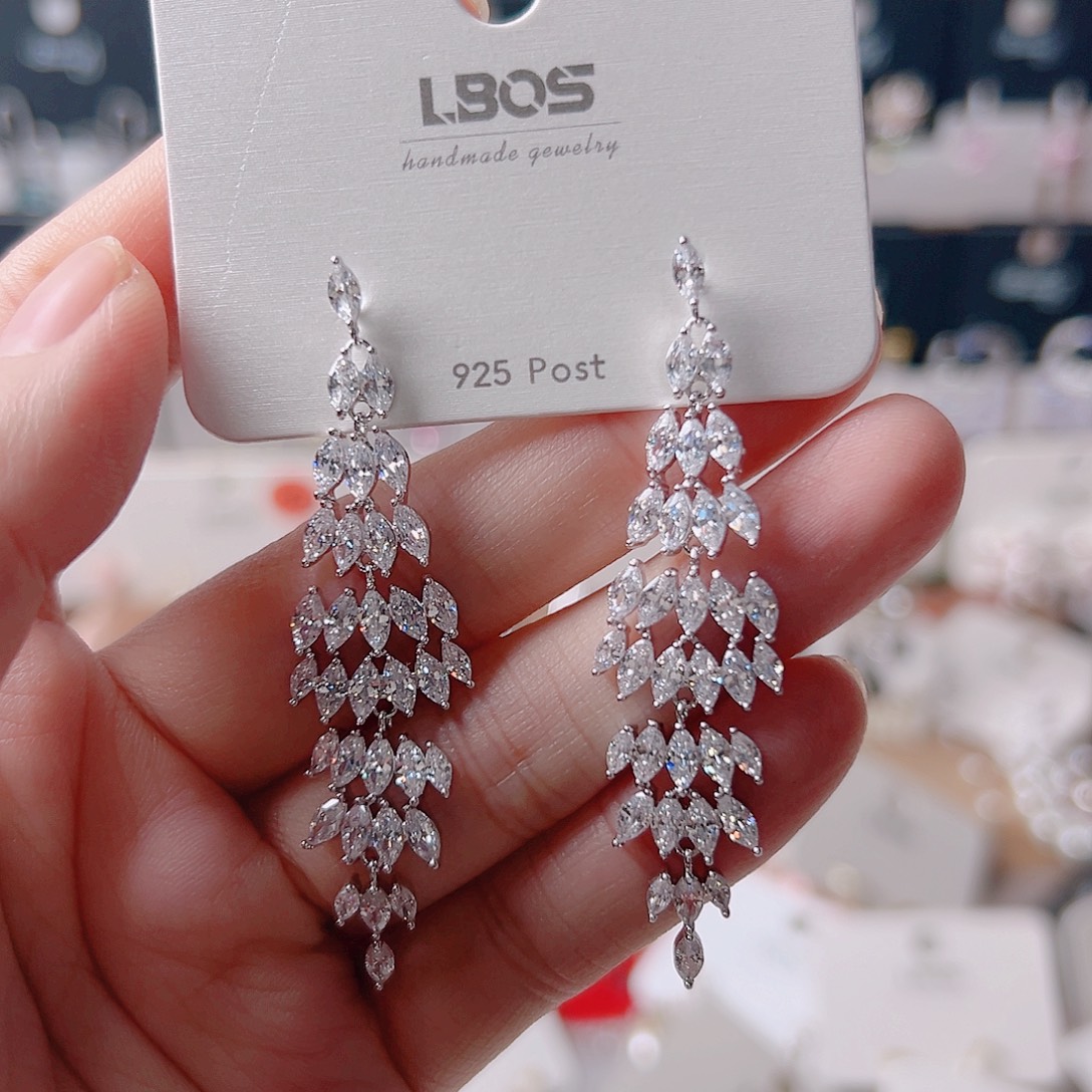 琉璃铁合金合金耳环的