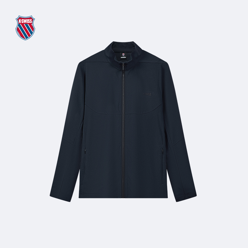 KSWISS盖世威24年春季新款针织开衫立领长袖男外套休闲1010256