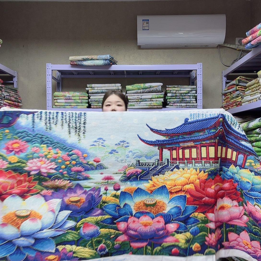 棉十字绣金风玉露两米三