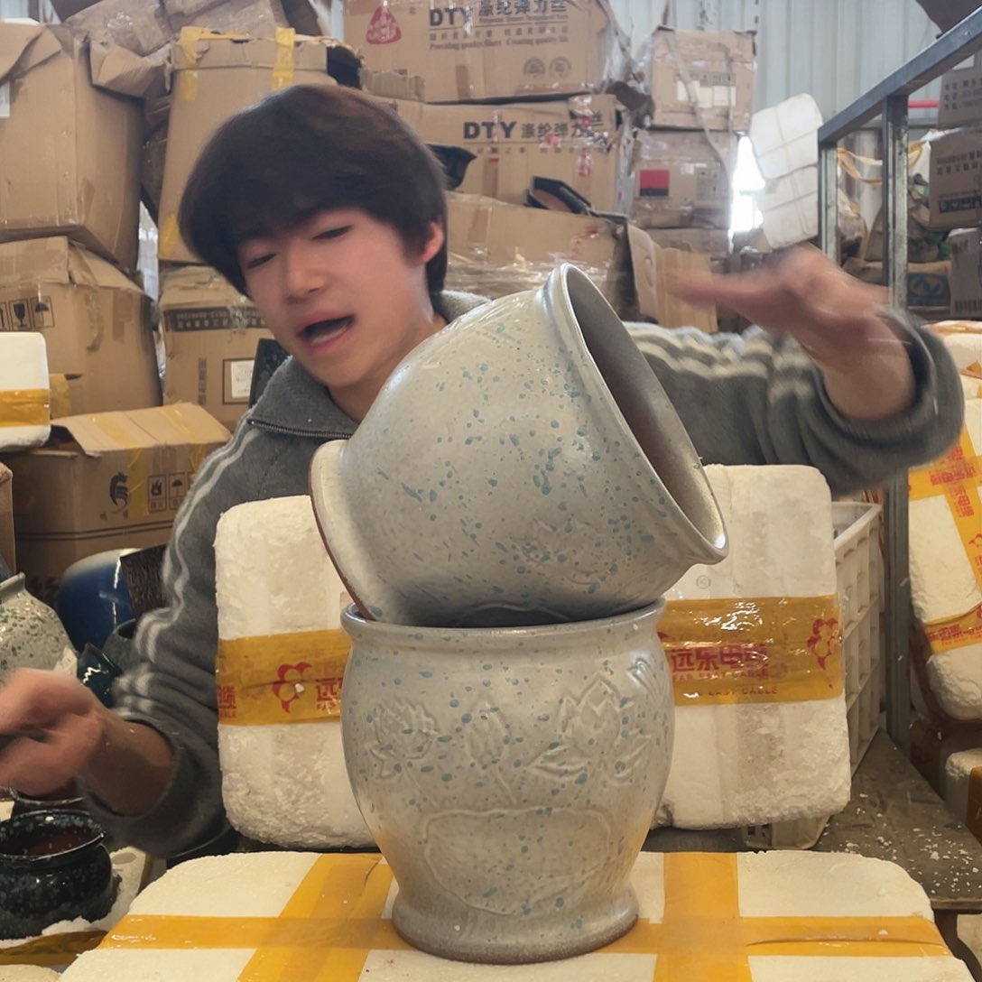 红陶宜兴紫砂花盆