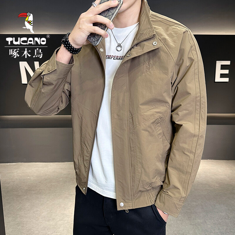 TUCANO/啄木鳥2025秋季新款时尚男装立领夹克衫休闲啄木鸟外套男