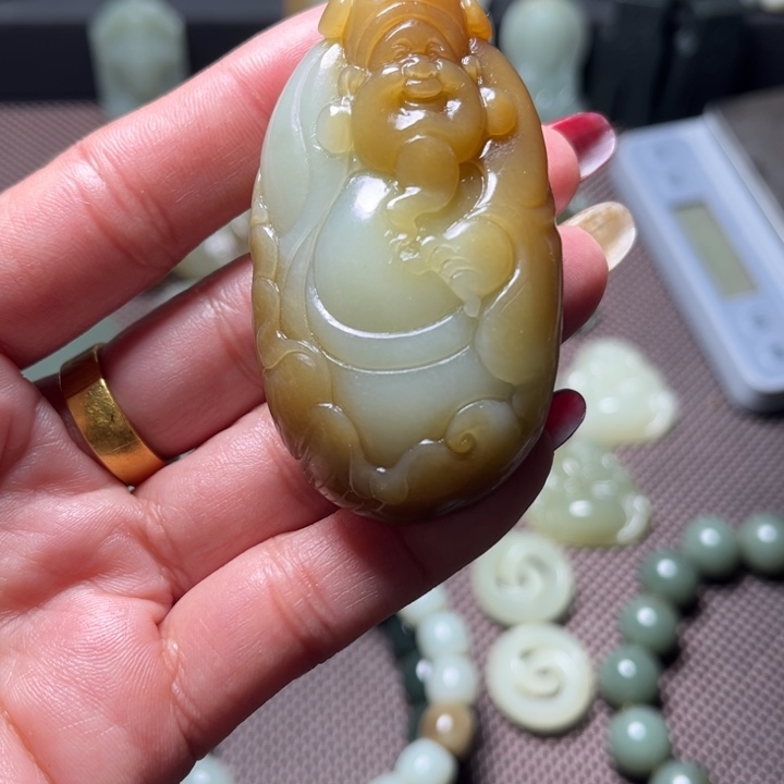 甜***糖和田玉（糖玉）未镶嵌挂件