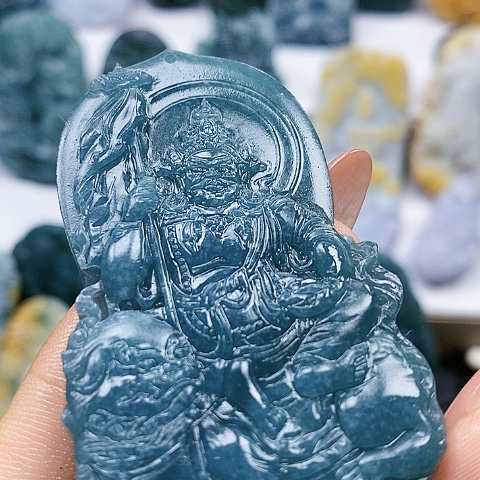 定制翡翠未镶嵌财神